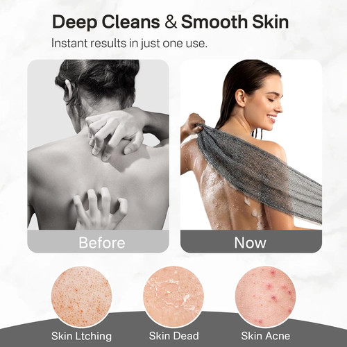 Pcs exfoliating washcloth - 3,