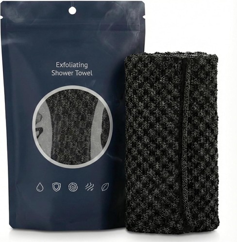 Exfoliating shower towel - shower,