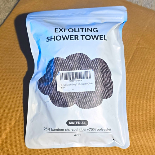 Exfoliating shower towel - shower,