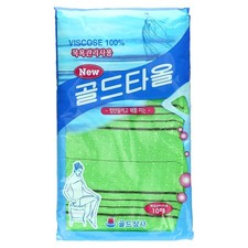 Exfoliating Towel, Green, 10