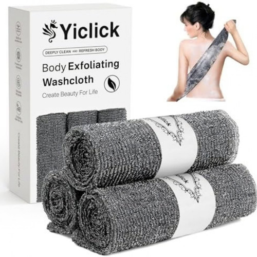 3pc exfoli ating shower towel - shower,