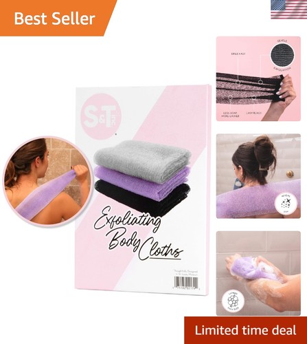 Gentle exfoliating towels 3 - exfoliating,