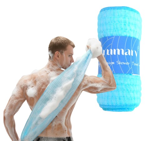 Exfoliating shower towel - exfoliating,