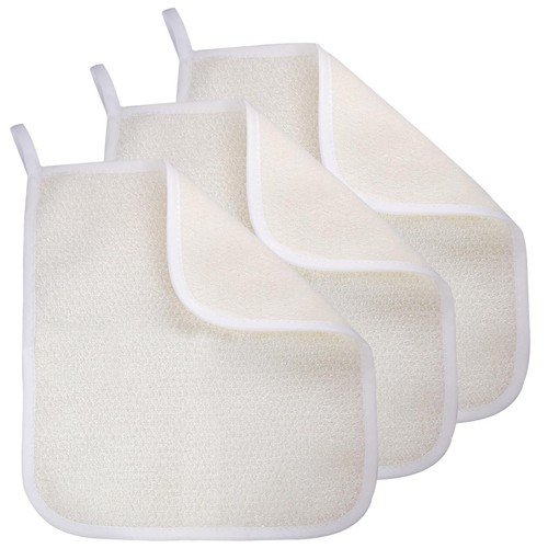 3pcs exfoliating washcloths - exfoliating,