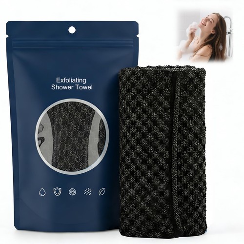 Exfoliating shower towel - exfoliating,