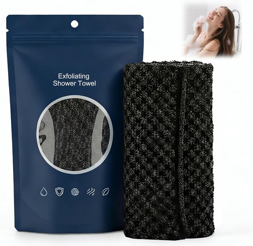Exfoliating shower towel - exfoliating,