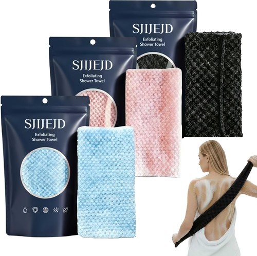 Exfoliating towel shower - exfoliating, towel,shower